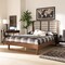 Baxton Studio Lucie Modern and Contemporary Walnut Brown Finished Wood Full Size Platform Bed 184-11147-9410-Zoro - alternate 7